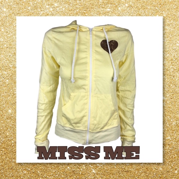 Miss Me Tops - JUST IN🆕Miss Me Zip Up Novelty Hoodie Be-You..”